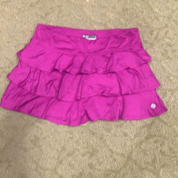 Lija Dresses & Skirts - 🎾Lija S/P Fuchsia Skirt Ruffled Tennis Micro Mini with built-in shorts